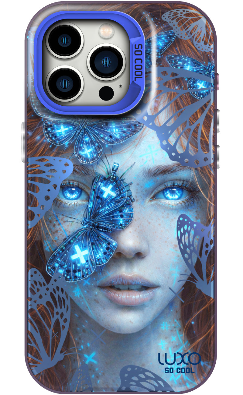 Deksel for Samsung Galaxy S25 S931, LUXO So CooL, ArcadiA Butterfly Girl, Flerfarget