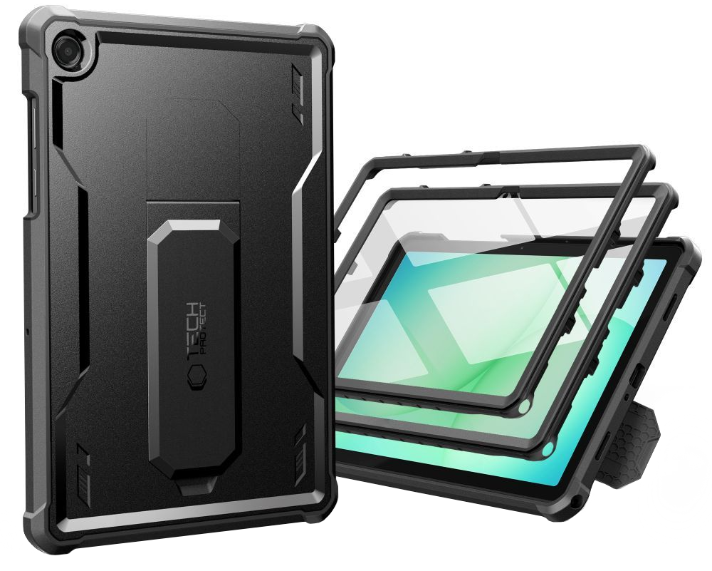 Deksel for Samsung Galaxy Tab A11+ / Tab A9+, Tech-Protect, Kevlar Pro, Svart