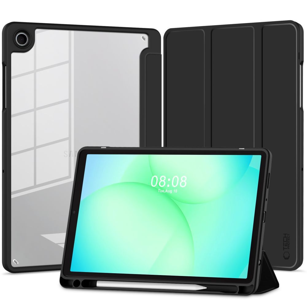 Deksel for Samsung Galaxy Tab A11 / Tab A9, Tech-Protect, SC PEN Hybrid, Svart