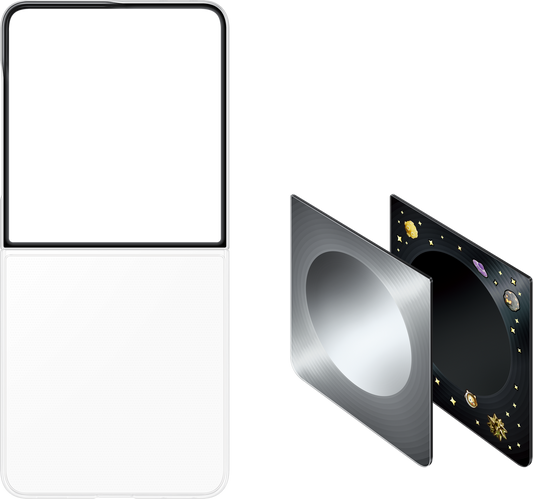 Deksel for Samsung Galaxy Z Flip8 F776, FlipSuit Case, Grå EF-FF776CJEGWW