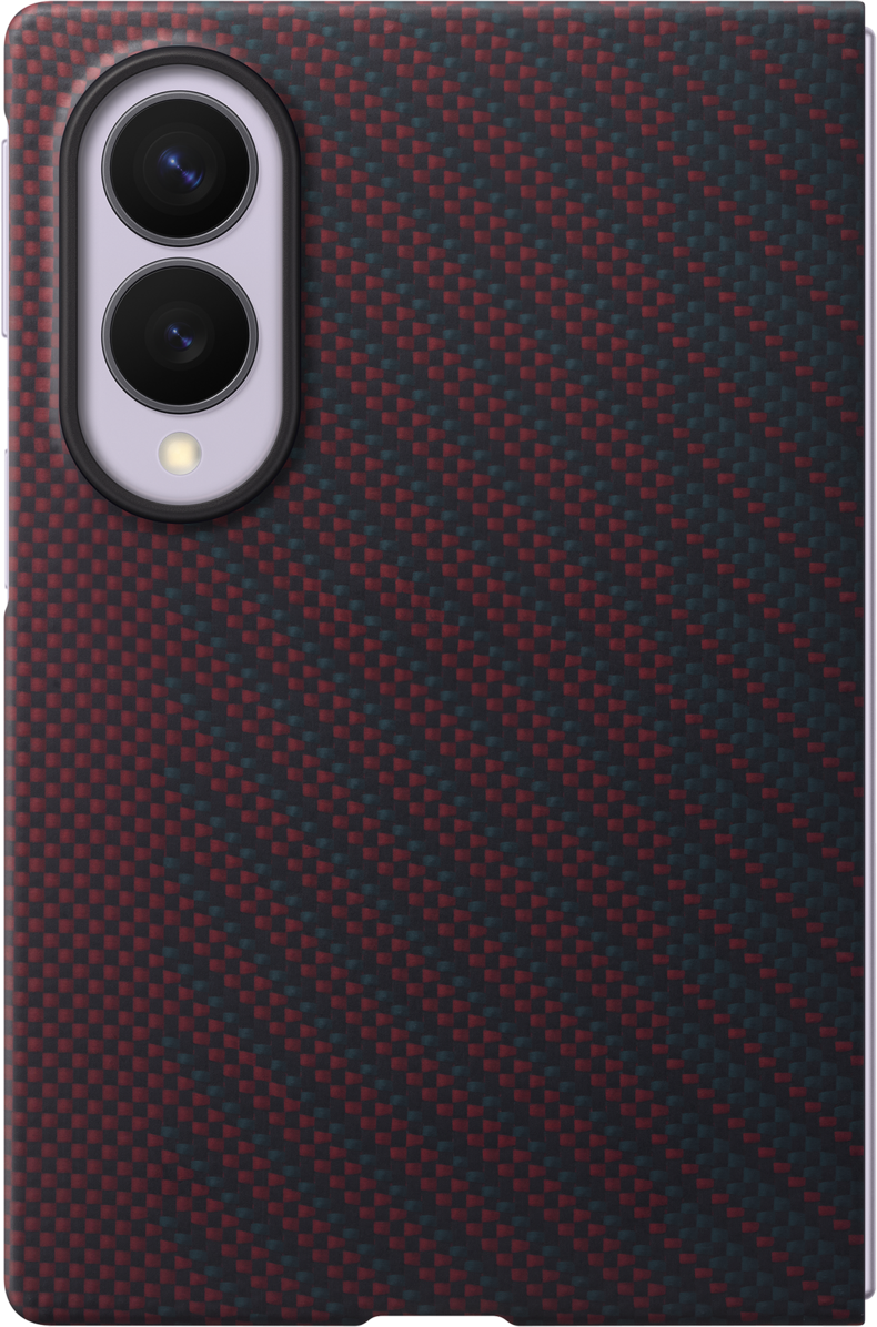 Deksel for Samsung Galaxy Z Fold8 F971, Carbon Magnet Case, Rød EF-KF971SREGWW