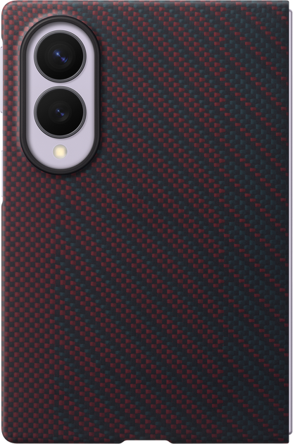 Deksel for Samsung Galaxy Z Fold8 F971, Carbon Magnet Case, Rød EF-KF971SREGWW