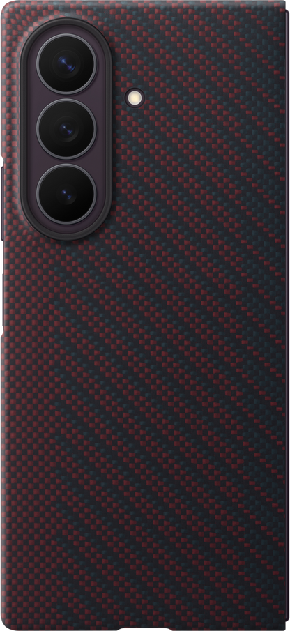 Deksel for Samsung Galaxy Z Fold8 Ultra F976, Carbon Magnet Case, Rød EF-KF976SREGWW