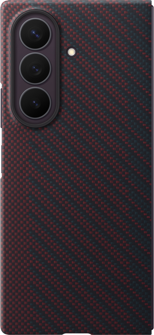 Deksel for Samsung Galaxy Z Fold8 Ultra F976, Carbon Magnet Case, Rød EF-KF976SREGWW