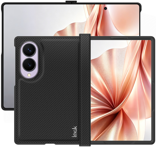 Deksel for Samsung Galaxy Z Fold8 F971, Imak, karbon, svart