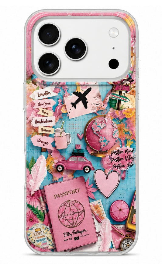 Deksel til Samsung Galaxy A07 / A07 4G A075, Perfect Case, Dreamora Pink Flight, Flerfarget