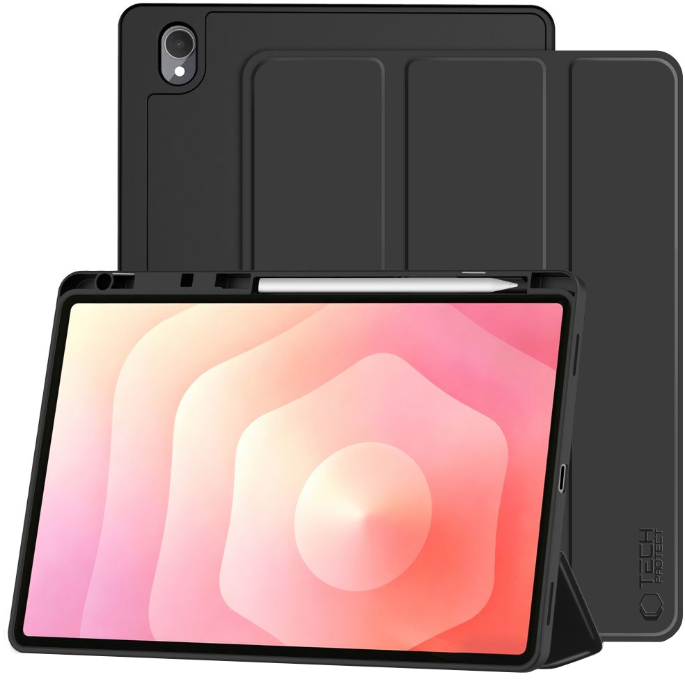 Deksel for Samsung Galaxy Tab S12 Plus, Tech-Protect, SC PEN, Svart