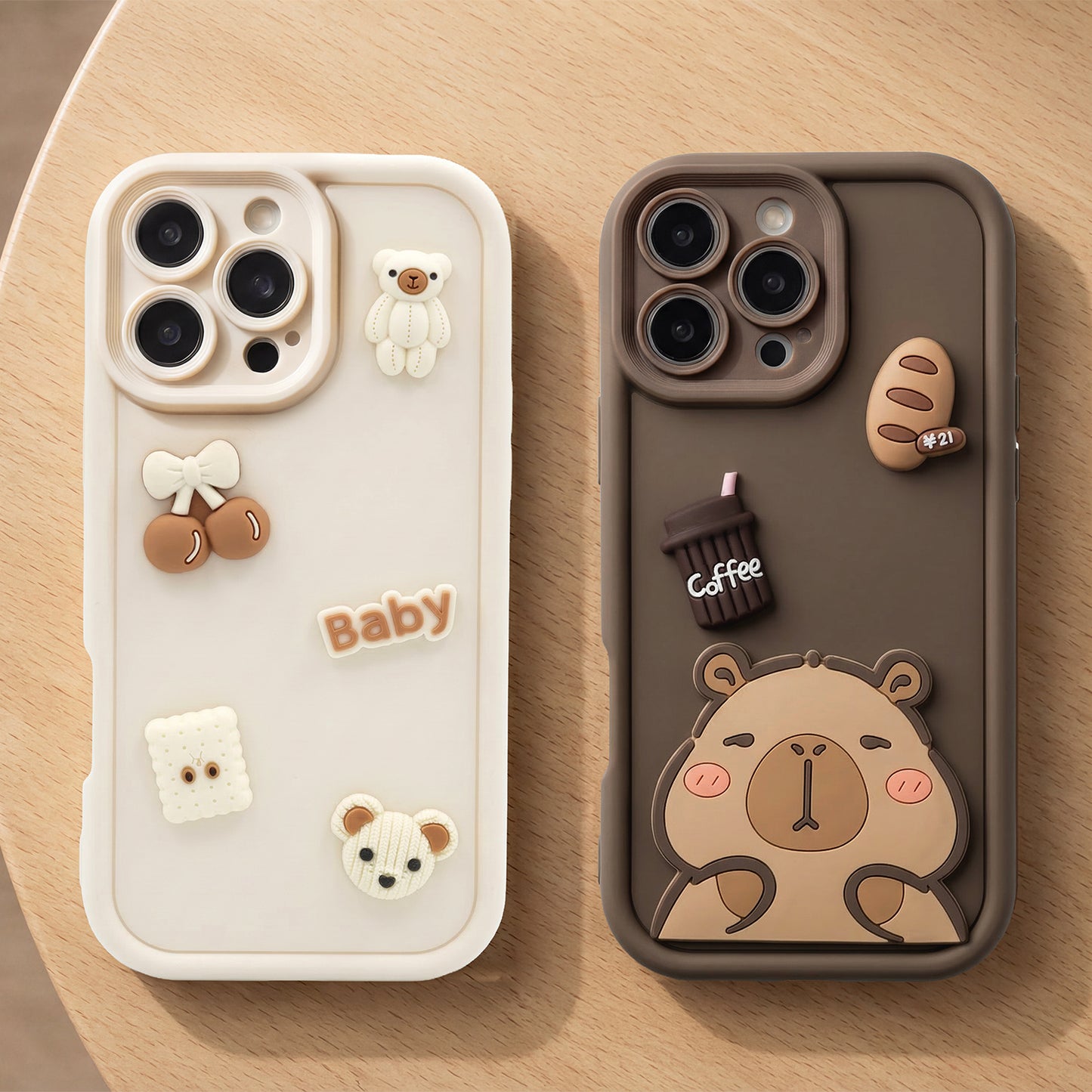 Deksel for Samsung Galaxy S25 Ultra S938, OEM, Ultra Trendy 3D Capybara, Brun