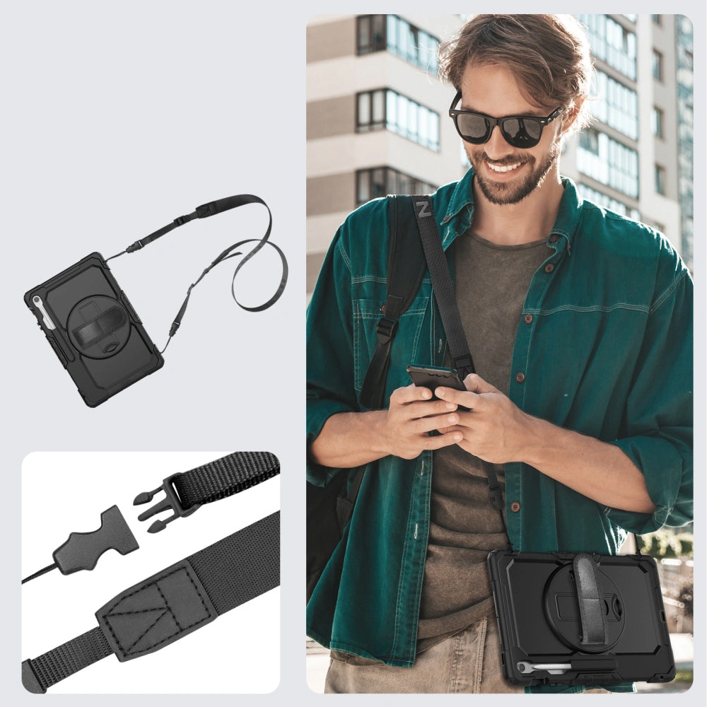 Deksel for Samsung Galaxy Tab S10 FE+, Tech-Protect, Solid, Svart