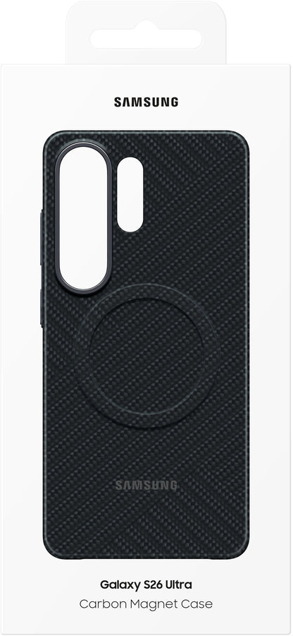 Deksel for Samsung Galaxy S26 Ultra S948, Carbon Magnet Case, Svart EF-KS948SNEGWW