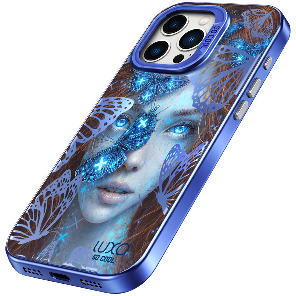 Deksel for Samsung Galaxy A25 A256, LUXO So CooL, ArcadiA Butterfly Girl, Flerfarget