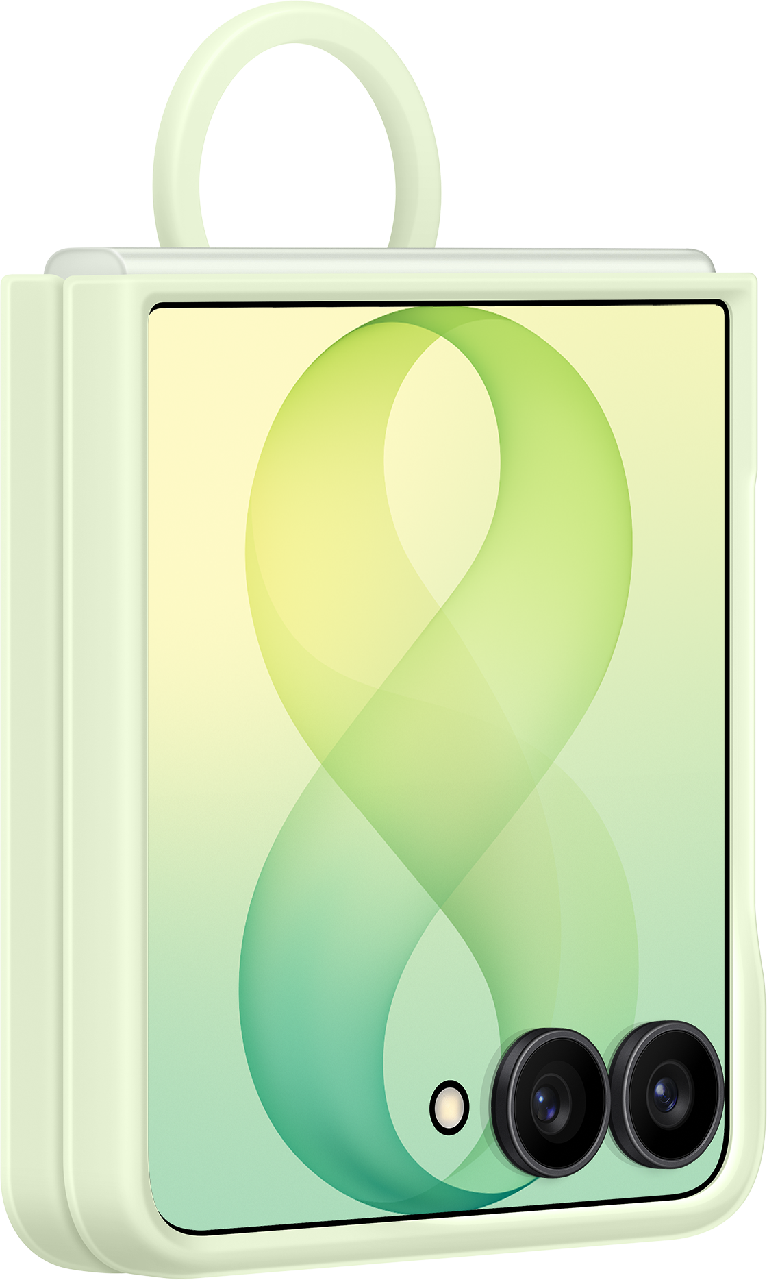 Deksel for Samsung Galaxy Z Flip8 F776, silikonringmagnet, grønn EF-EF776CGEGWW