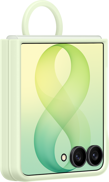 Deksel for Samsung Galaxy Z Flip8 F776, silikonringmagnet, grønn EF-EF776CGEGWW