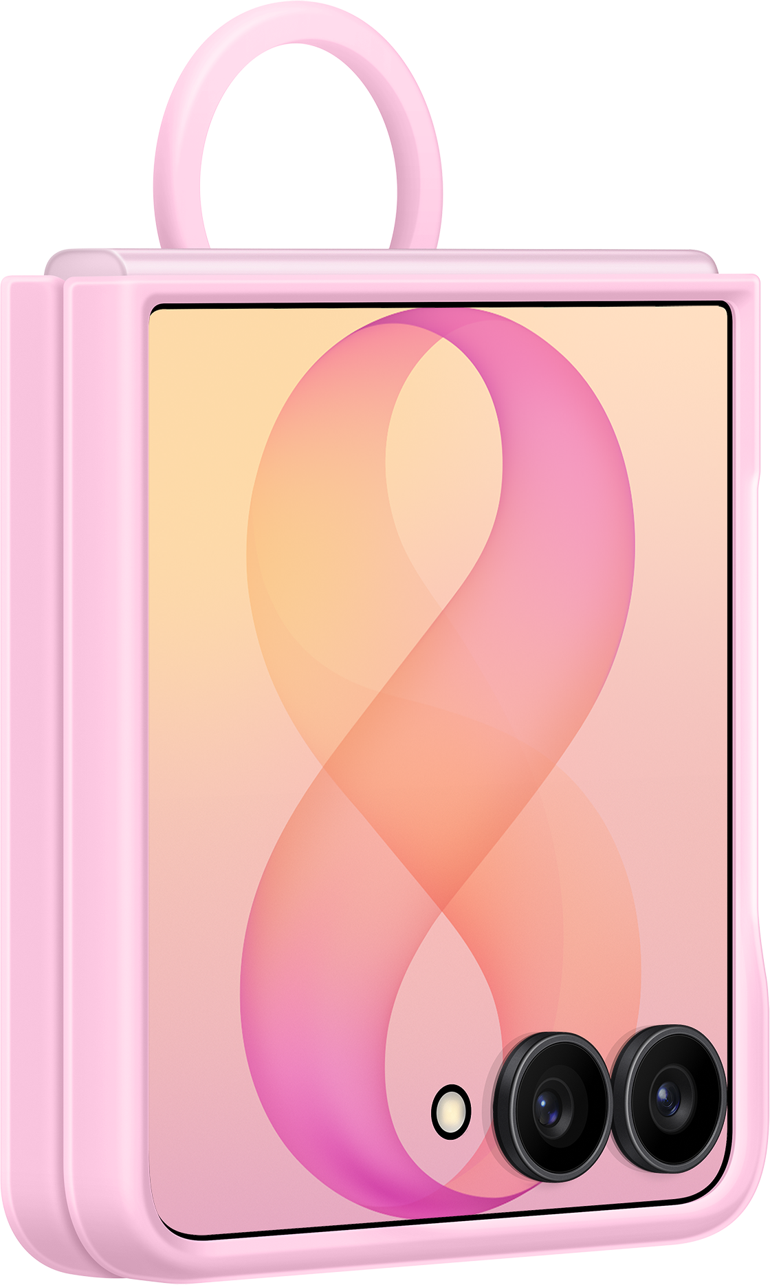 Deksel for Samsung Galaxy Z Flip8 F776, Silicone Ring Magnet, Rosa EF-EF776CVEGWW