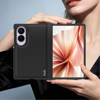 Deksel for Samsung Galaxy Z Fold8 F971, Imak, karbon, svart