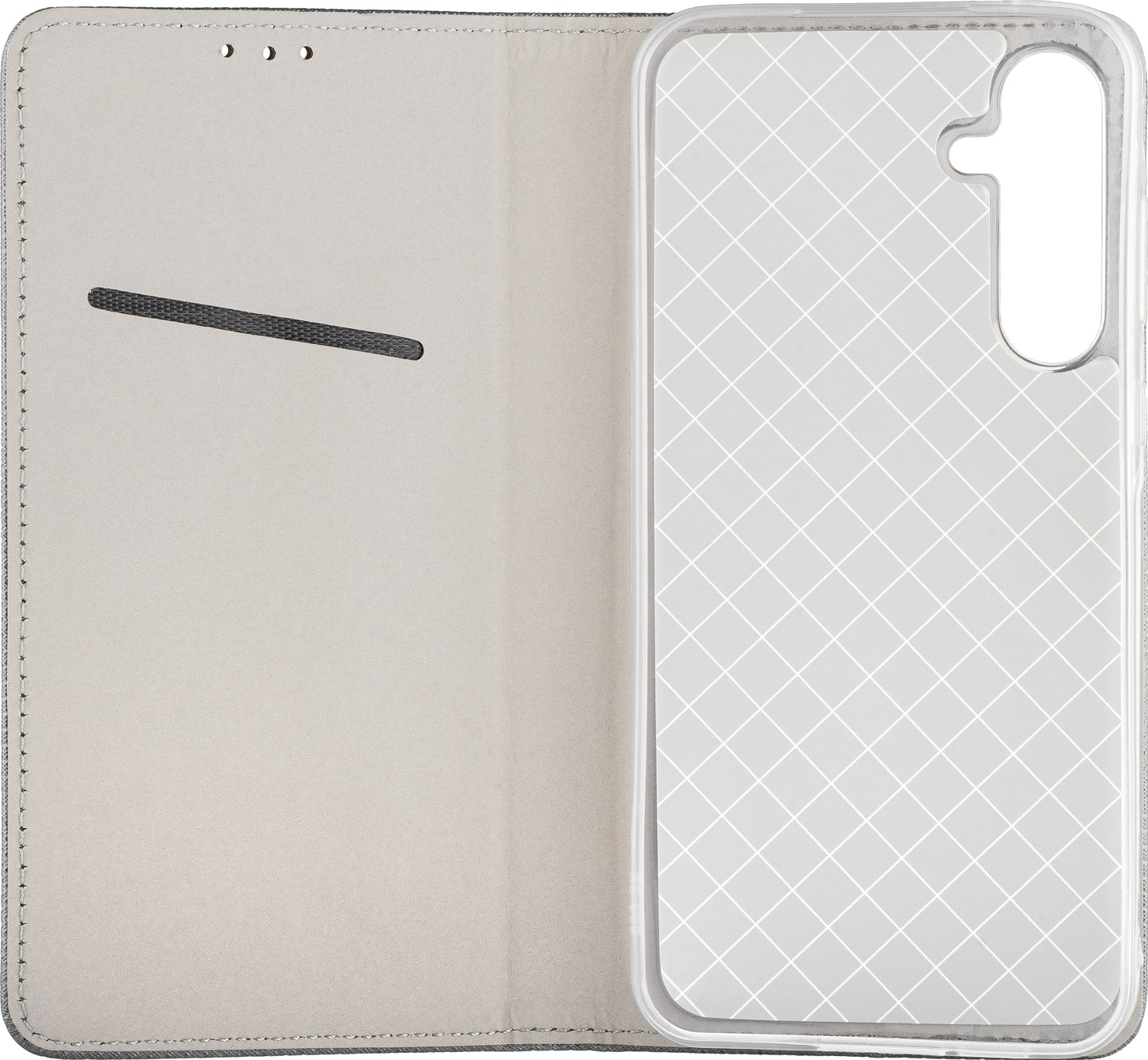 Deksel til Samsung Galaxy J3 (2017) J330, OEM, Smart Magnet, Grå