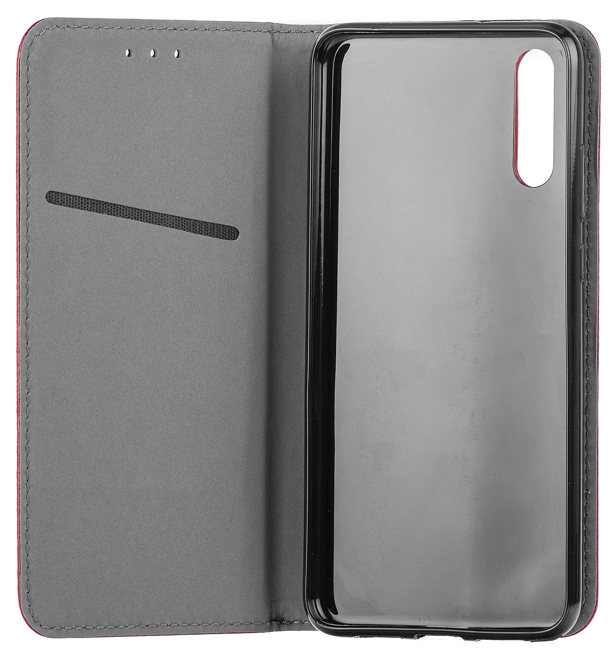 Deksel for Samsung Galaxy A16 5G A166 / A16 4G A165, OEM, Smart Magnetic, Burgunder