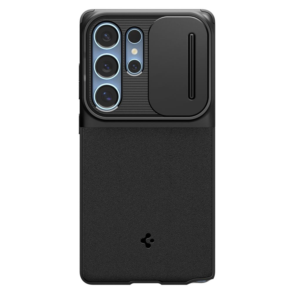 Deksel for Samsung Galaxy S25 Ultra S938, Spigen, OPTIK ARMOR, Svart ACS08969