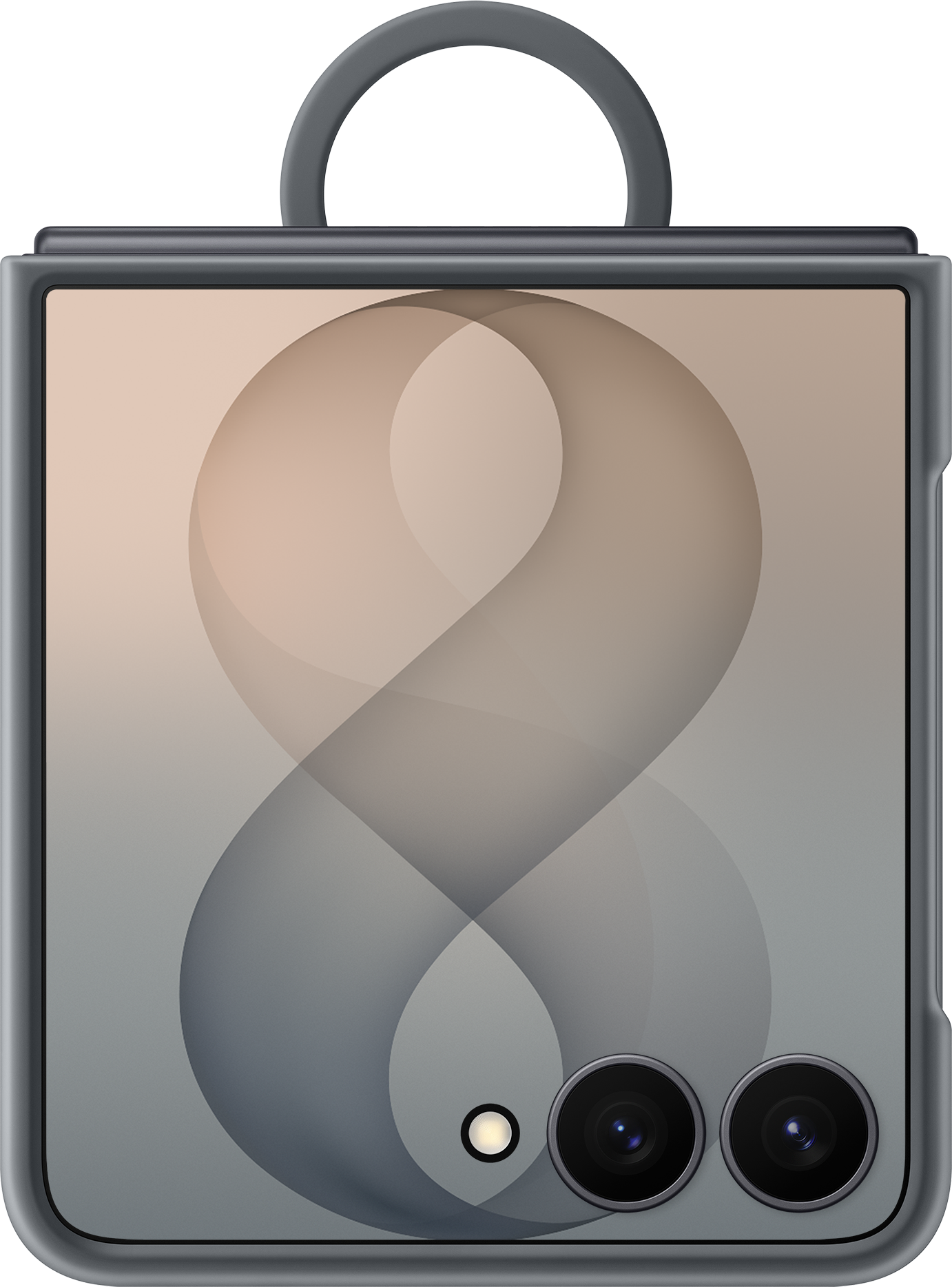 Deksel til Samsung Galaxy Z Flip8 F776, Silicone Ring Magnet, Svart EF-EF776CBEGWW