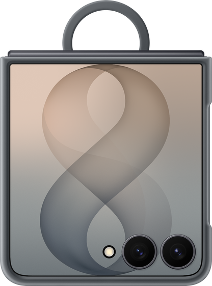 Deksel til Samsung Galaxy Z Flip8 F776, Silicone Ring Magnet, Svart EF-EF776CBEGWW