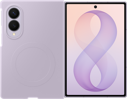 Deksel for Samsung Galaxy Z Fold8 F971, Silicone Magnet Case, Lilla EF-EF971CVEGWW