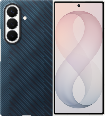 Deksel for Samsung Galaxy Z Fold8 Ultra F976, Carbon Magnet Case, Marineblå EF-KF976SNEGWW
