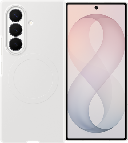 Deksel til Samsung Galaxy Z Fold8 Ultra F976, Silicone Magnet Case, Hvit EF-EF976CWEGWW