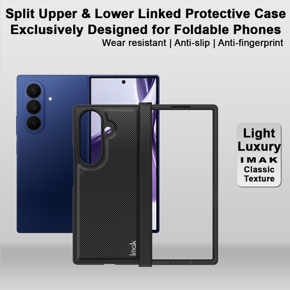 Deksel for Samsung Galaxy Z Fold8 Ultra F976, Imak, Karbon, Svart