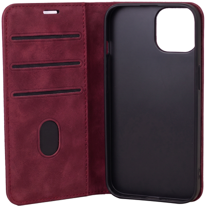 Etui for Samsung Galaxy A18 5G A186 / A17 4G A175 / A17 5G A176 / A26 A266, OEM, Smart Suede, burgunderrød