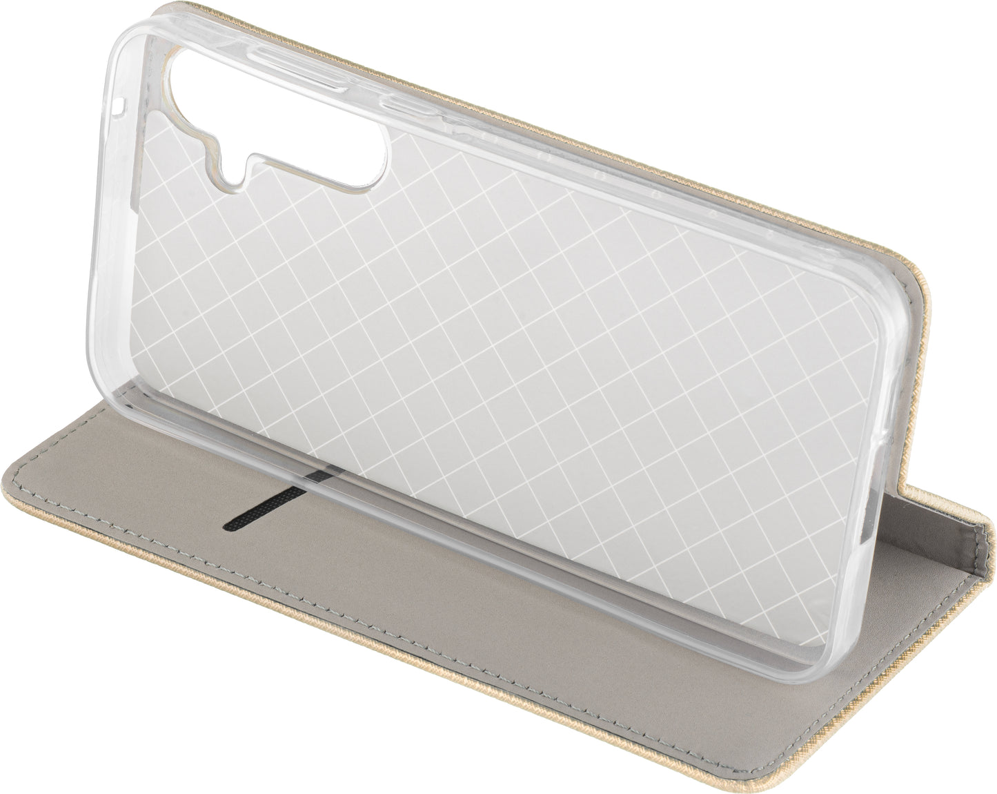 Deksel til Samsung Galaxy A16 5G A166 / A16 4G A165, OEM, Smart Magnet, Gullfarget