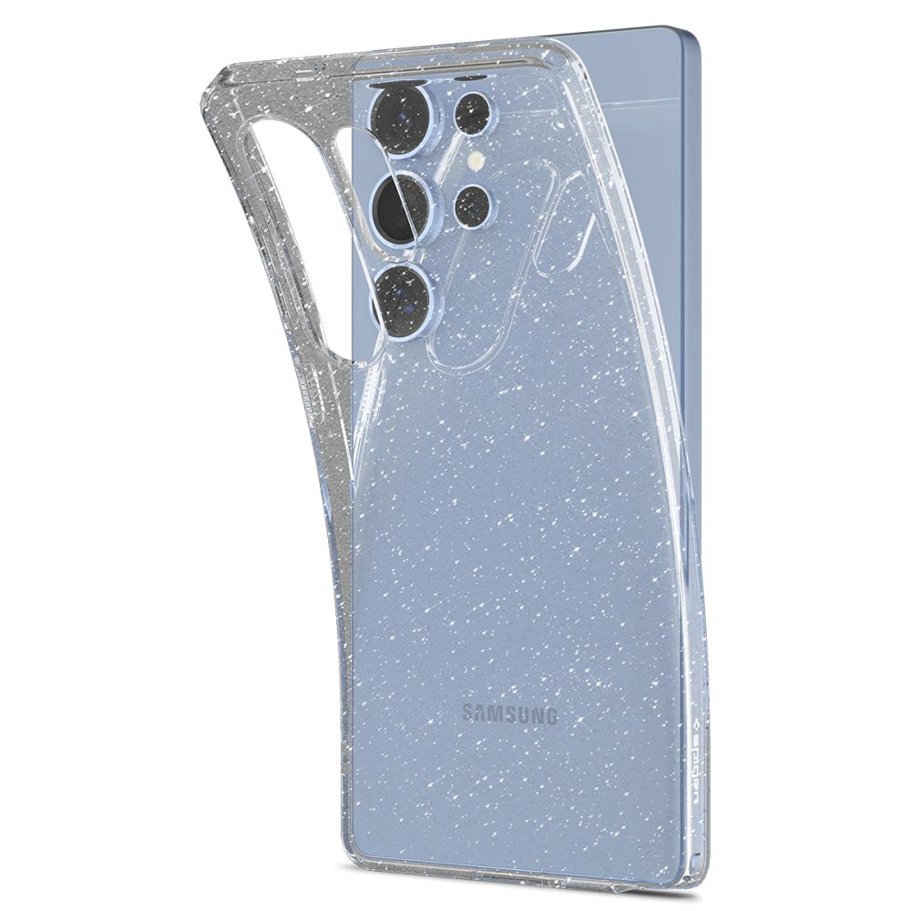Deksel for Samsung Galaxy S25 Ultra S938, Spigen, Liquid Crystal Glitter, Gjennomsiktig ACS08950