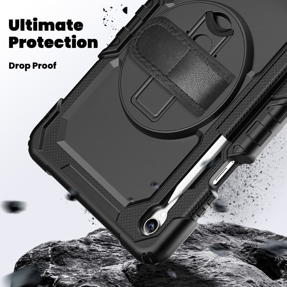 Deksel for Samsung Galaxy Tab S11, Tech-Protect, Solid360, Svart
