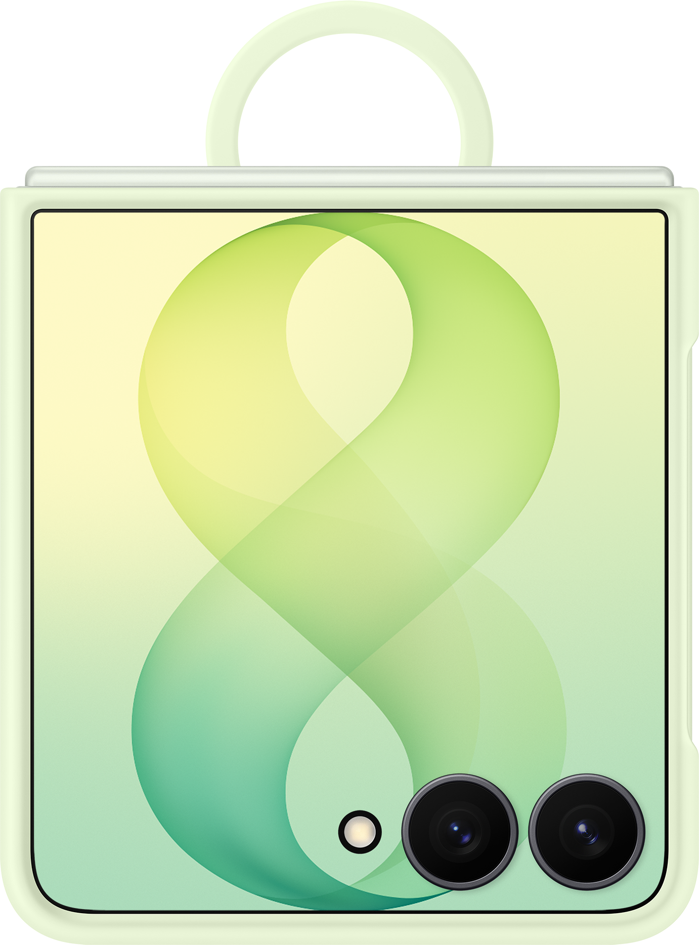 Deksel for Samsung Galaxy Z Flip8 F776, silikonringmagnet, grønn EF-EF776CGEGWW
