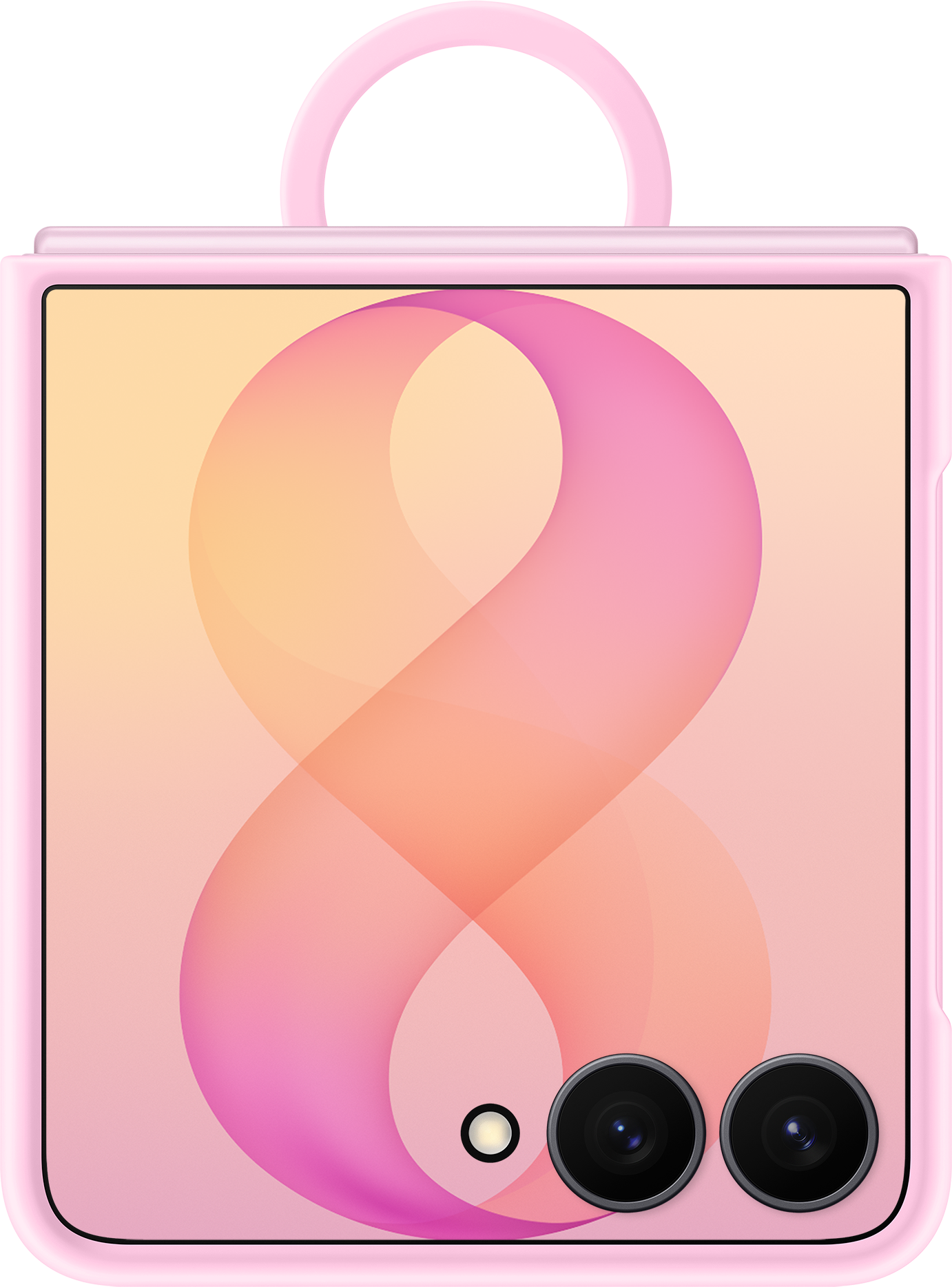 Deksel for Samsung Galaxy Z Flip8 F776, Silicone Ring Magnet, Rosa EF-EF776CVEGWW