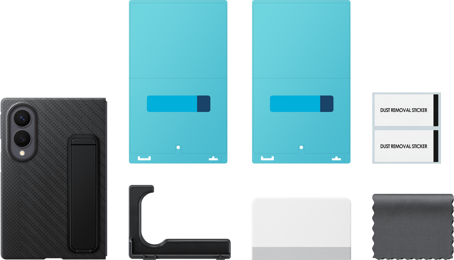Deksel for Samsung Galaxy Z Fold8 F971, Carbon Standing, Svart EF-XF971SBEGWW