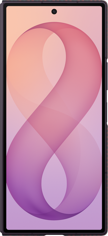 Deksel for Samsung Galaxy Z Fold8 Ultra F976, Carbon Magnet Case, Rød EF-KF976SREGWW