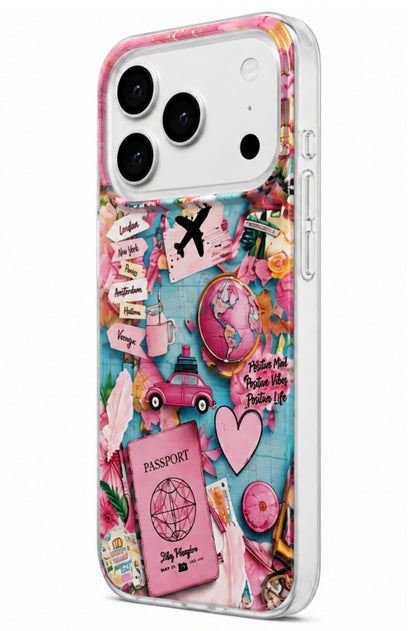 Deksel for Samsung Galaxy A07 5G A076 / A07 4G A075, Perfect Case, Dreamora Pink Flight, Flerfarget