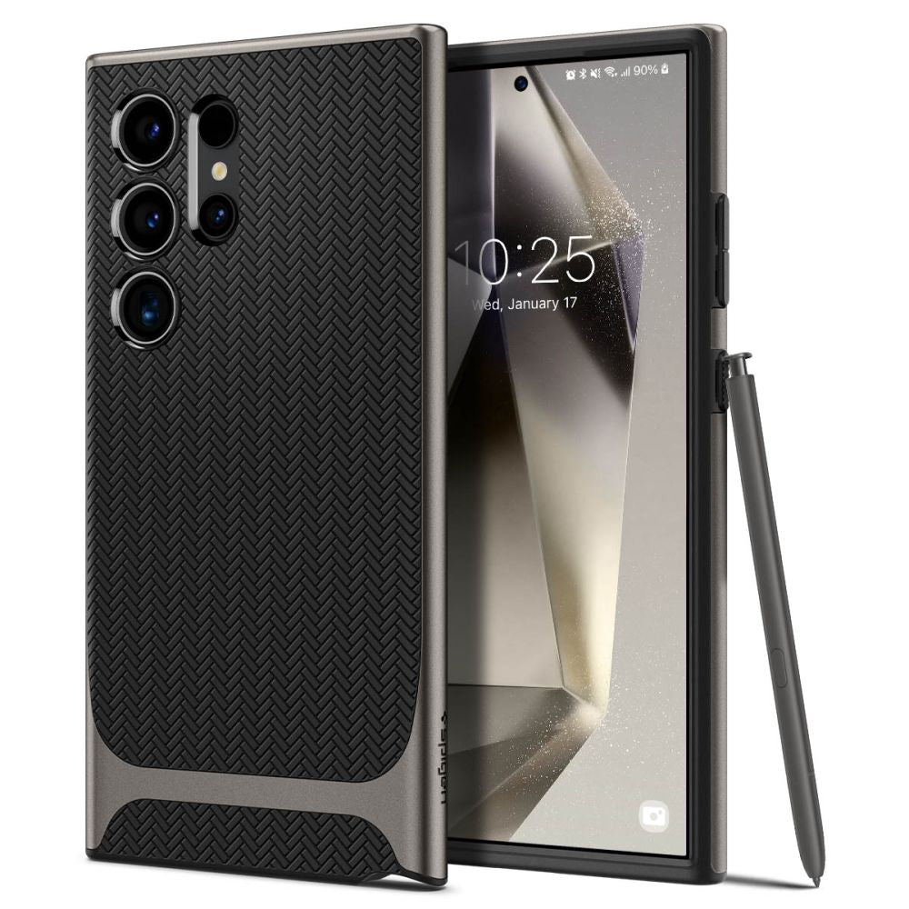 Deksel for Samsung Galaxy S24 Ultra S928, Spigen, Neo Hybrid, Grå ACS07305