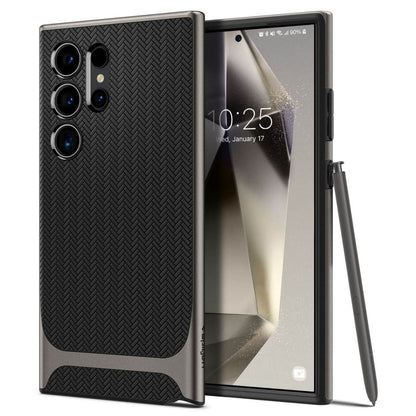Deksel for Samsung Galaxy S24 Ultra S928, Spigen, Neo Hybrid, Grå ACS07305