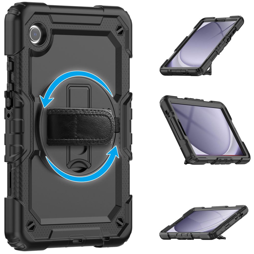 Deksel for Samsung Galaxy Tab A11 / Tab A9, Tech-Protect, Solid360, Svart