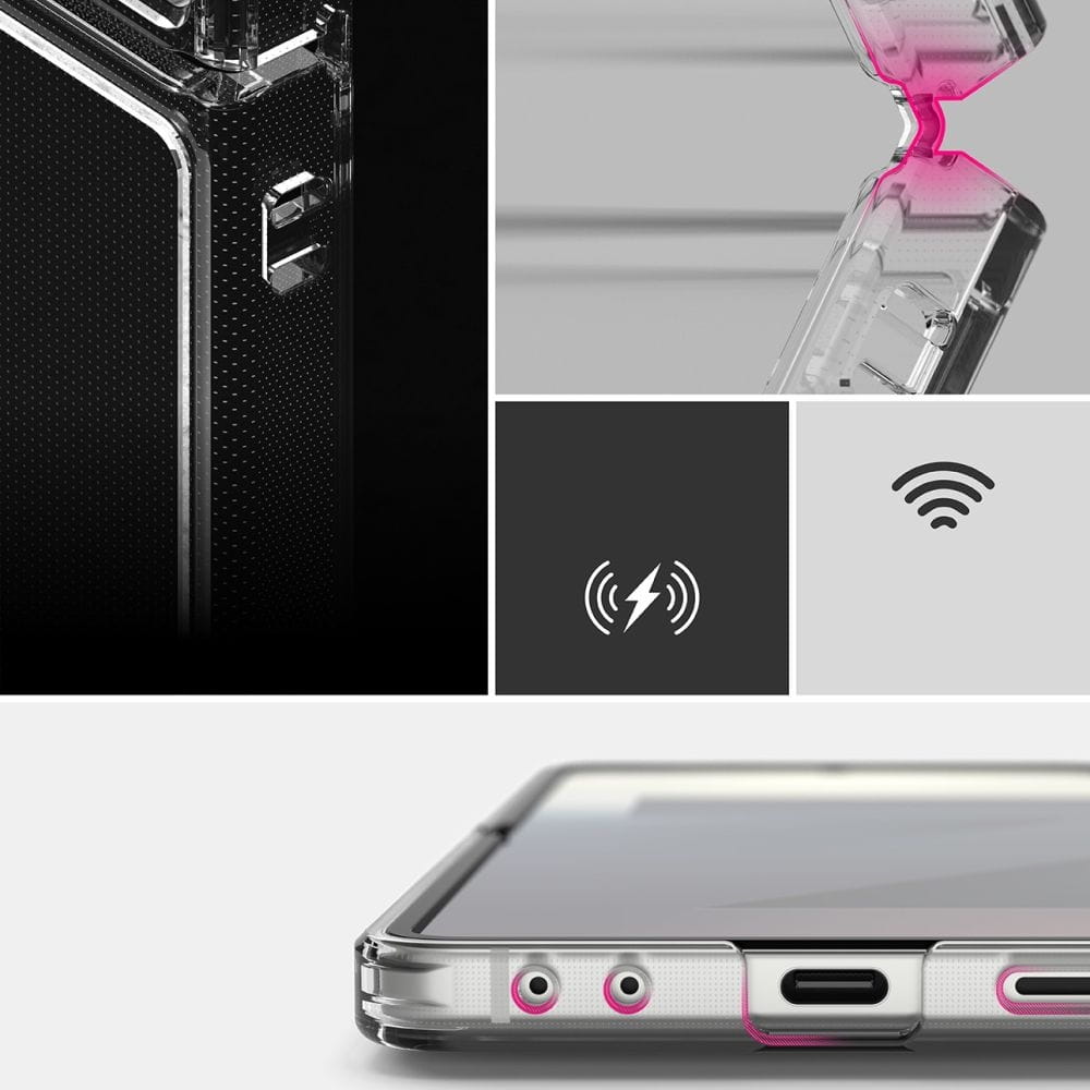 Deksel for Samsung Galaxy Z Flip7 F766, Ringke, Fusion, Gjennomsiktig