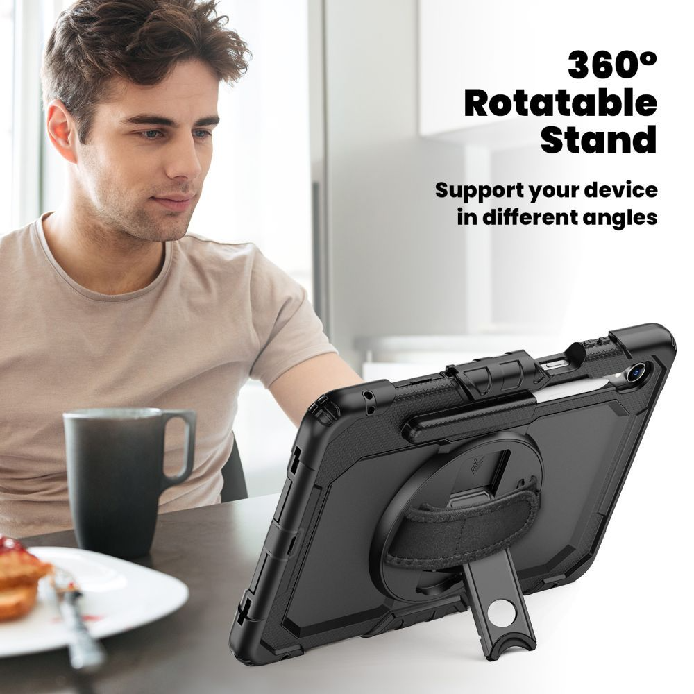 Deksel for Samsung Galaxy Tab S11, Tech-Protect, Solid360, Svart