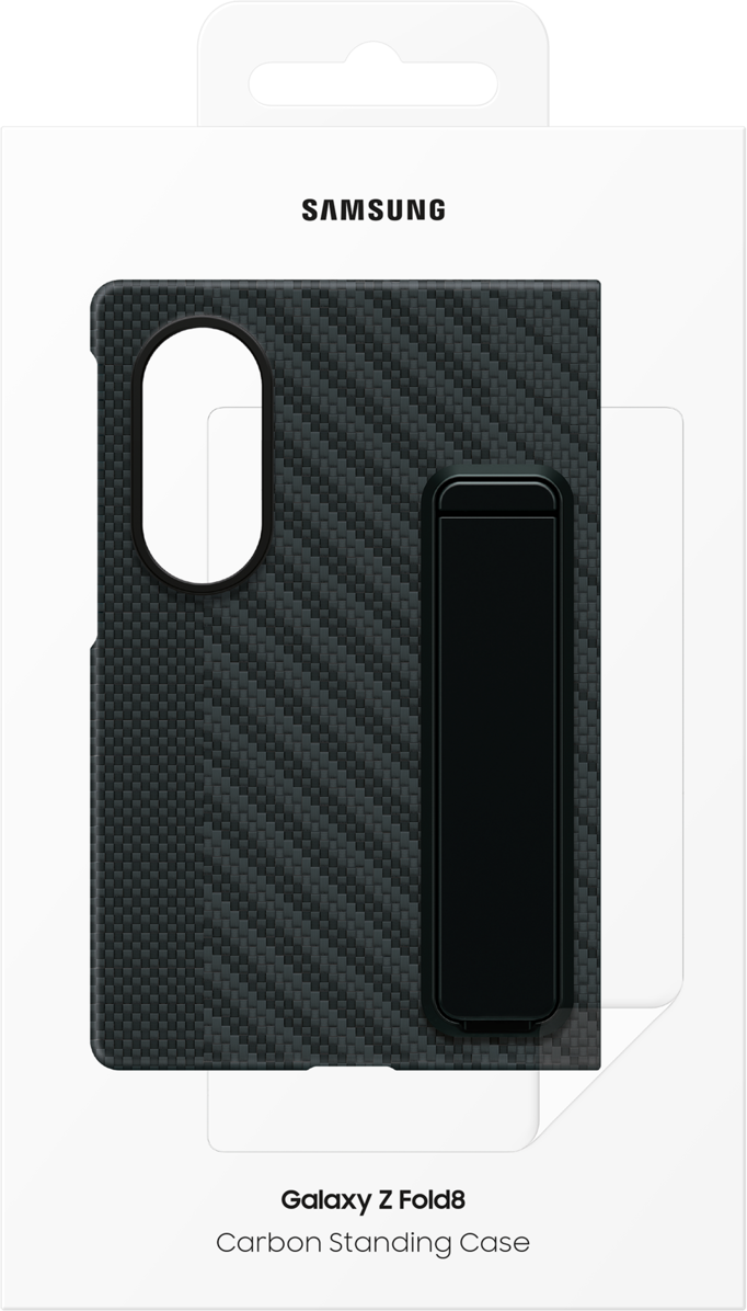 Deksel for Samsung Galaxy Z Fold8 F971, Carbon Standing, Svart EF-XF971SBEGWW