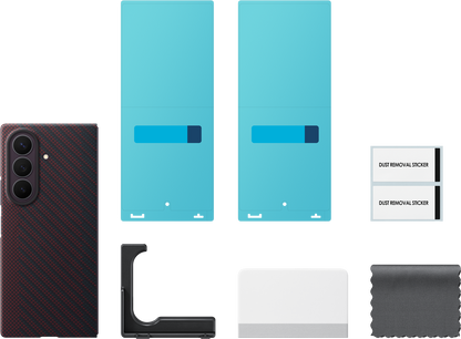 Deksel for Samsung Galaxy Z Fold8 Ultra F976, Carbon Magnet Case, Rød EF-KF976SREGWW