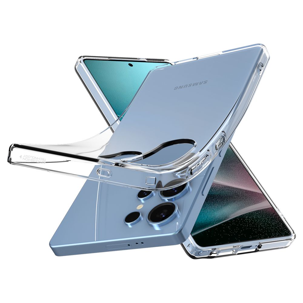 Deksel for Samsung Galaxy S25 Ultra S938, Spigen, Liquid Crystal, Gjennomsiktig ACS08948