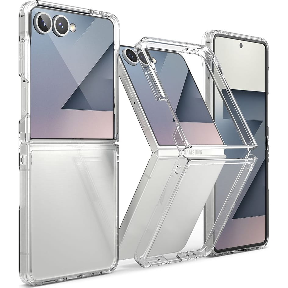 Deksel for Samsung Galaxy Z Flip7 F766, Ringke, Fusion, Gjennomsiktig