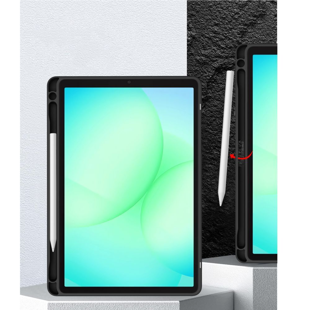 Deksel for Samsung Galaxy Tab A11 / Tab A9, Tech-Protect, SC PEN Hybrid, Svart