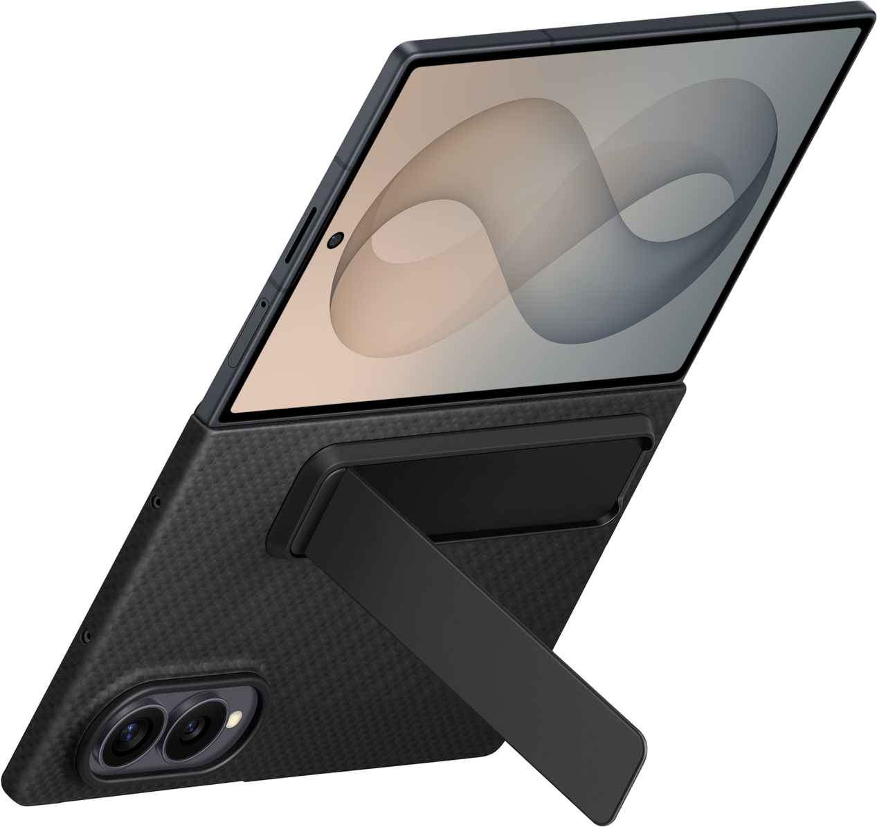 Deksel for Samsung Galaxy Z Fold8 F971, Carbon Standing, Svart EF-XF971SBEGWW