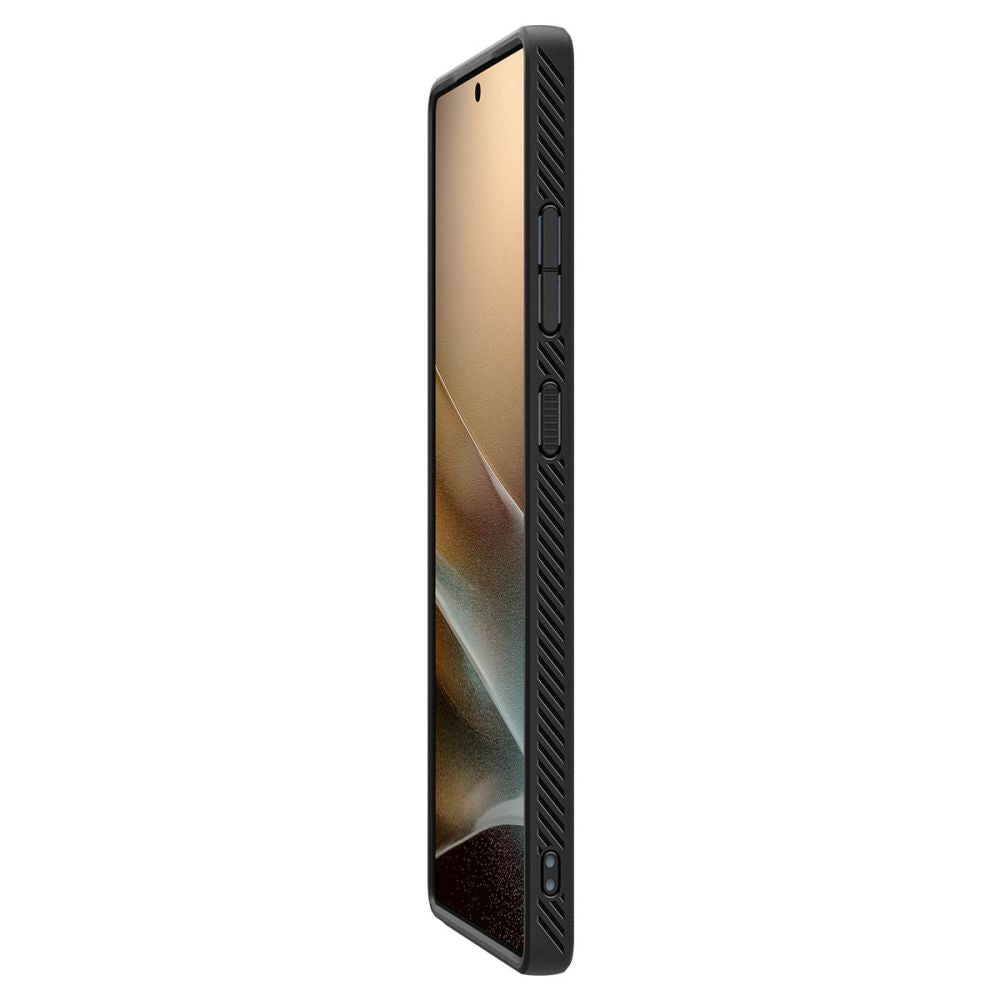 Deksel for Samsung Galaxy S25 Ultra S938, Spigen, Liquid Air, Svart ACS08953