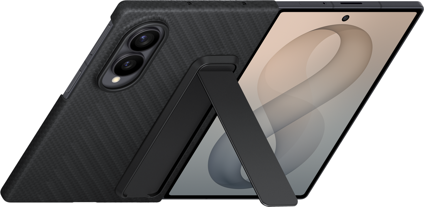 Deksel for Samsung Galaxy Z Fold8 F971, Carbon Standing, Svart EF-XF971SBEGWW
